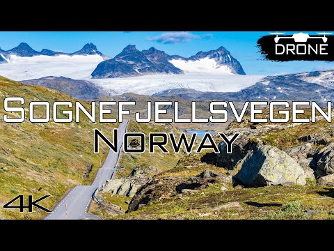 Sognefjellsvegen at Summer - Norwegian Scenic Route 55, 4k