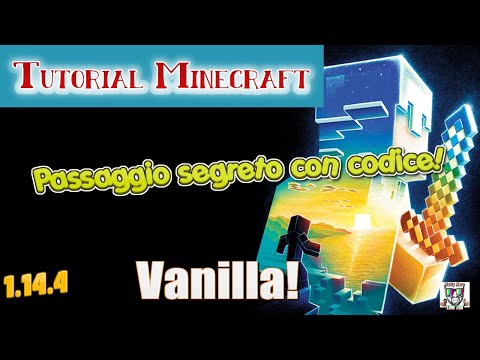 MINECRAFT - [Tutorial] - Come fare un passaggio segreto con la password! 1.14.4