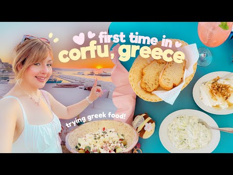 We tried a summer holiday in Corfu, Greece 🇬🇷 (AMAZING Greek Food! & First Impressions of Corfu!)