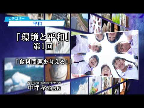 講義「Environment and Peace」Part1「Food issues 1」（知を鍛える-広大名講義100選-）