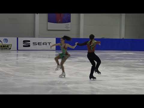 12. Santa Claus Cup 2018: Selena Fradji and Jeans Hans Fourneaux (FRA) - ID Adv Nov Free Dance