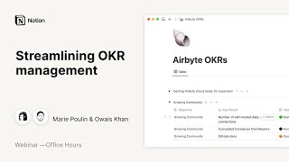 Hot Seat with Marie Poulin: Streamlining OKR management with Airbyte