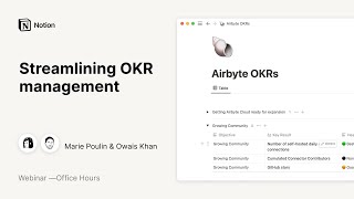  - Hot Seat with Marie Poulin: Streamlining OKR management with Airbyte