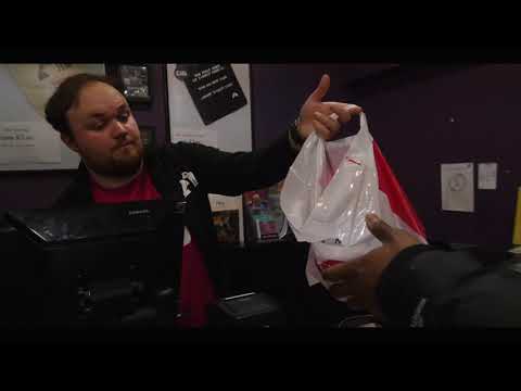 Young Ess goes into HMV to support Santan Dave Psychodrama Album buys 10 copies