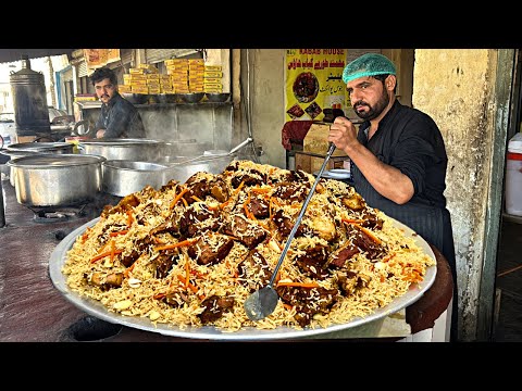 EXTREME PAKISTANI STREET FOOD | POPULAR AFGHANI CHAWAL RECIPE | STREET FOOD QABILI PLAV RECIPE