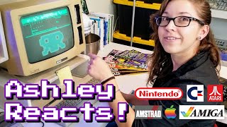 Ashley Reacts to retro Amstrad, Nintendo, Atari, Apple, Commodore!