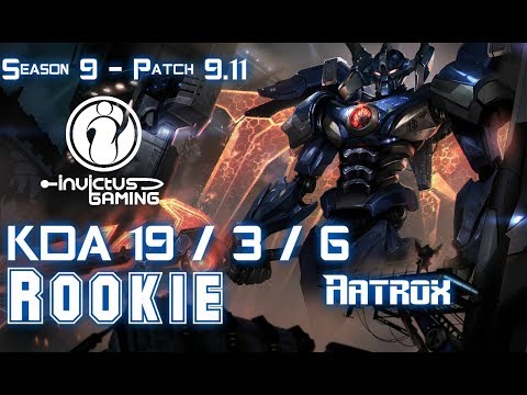 IG Rookie AATROX vs LISSANDRA Top - Patch 9.11 KR Ranked