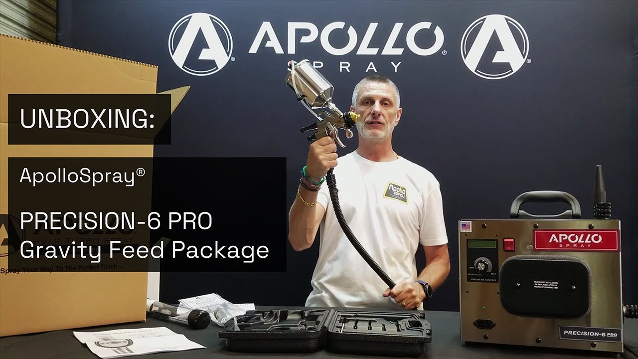 ApolloSpray PRECISION 6 PRO Gravity Feed Package