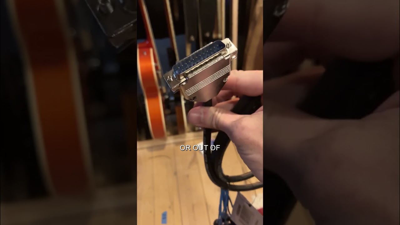 What is a DB25 Cable and How Do I Use It? #audioengineer #studio #musician