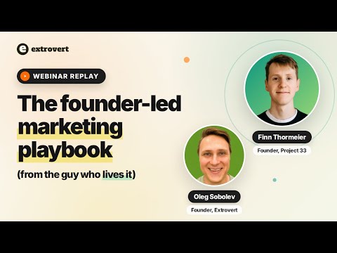 Founder-led marketing that feeds pipeline: Finn Thormeier