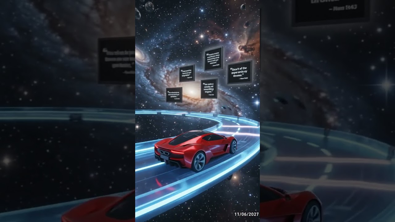 EPIC SPACE CAR RACE UNFOLDS: AI VFX BREAKS REALITY!