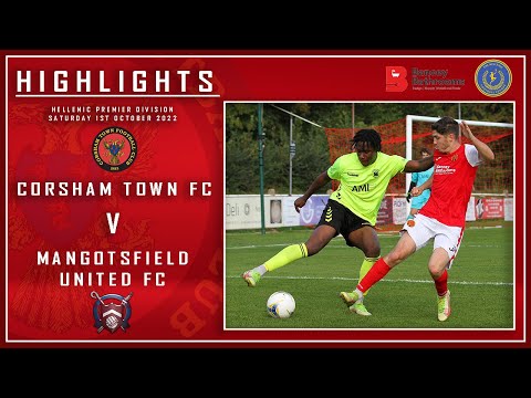 Corsham Town FC 2 V 0 Mangotsfield United FC - Hellenic Premier Match Highlights