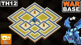 CWL TESTED! Best TH12 Anti-3 Star Base 2025 (Blocks E-Drags, Yeti Smash & More!)