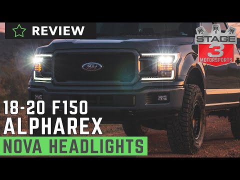 2018-2020 Ford F150 AlphaRex Nova Series Jet Black LED Projector Headlights Review