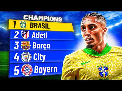Botei a Seleção Brasileira em 10 ligas DIFERENTES ✔️