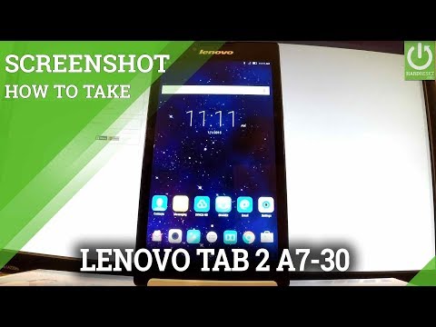 How to Capture Screen in LENOVO Tab 2 A7-30 - Screenshot Tutorial