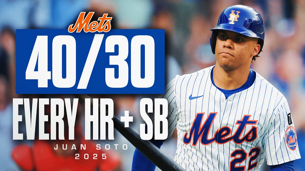 Juan Soto’s Historic 40/30 Season | Every HR & Stolen Base from 2025