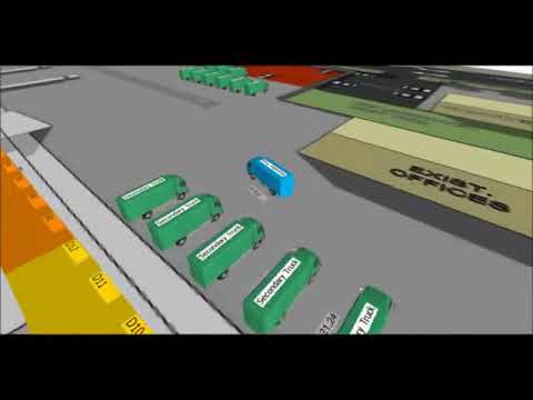 Internal Truck Logistics Simulation in Simio