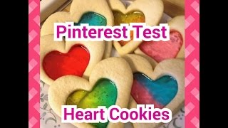 PINTEREST TEST - Valentine's Day Edition Stained Glass Cookies
