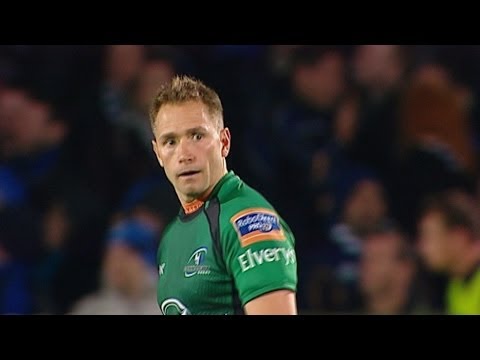 Dan Parks penalty hits the post - Leinster v Connacht 26th Oct 2013
