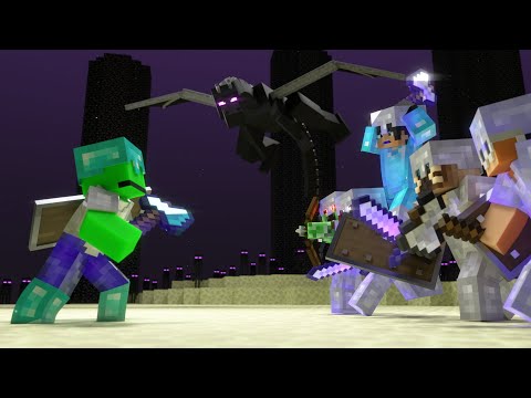 Dream End Fight | Minecraft Manhunt Animation