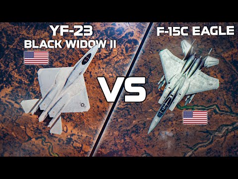 YF-23 Black Widow II Vs F-15C Eagle | Technological Gap | Digital Combat Simulator | DCS |