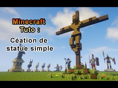 AngeMaudit - Minecraft Tuto - statue simple du Christ
