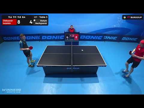 15:30 Oleksandr Ivashkin - Vadym Nechyporuk 17.10.2023 TT Euro.Cup Ukraine  Star. TABLE 3