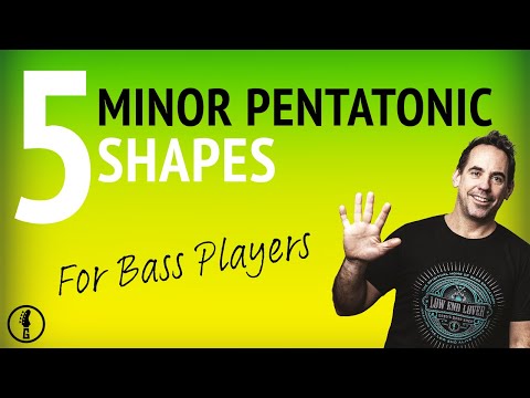 5 Essential MINOR Pentatonic Shapes For Bass || Easy Lesson (No.279)