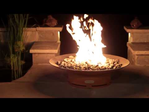 Fire Pit Art 36" Asia Wood Burning Fire Pit