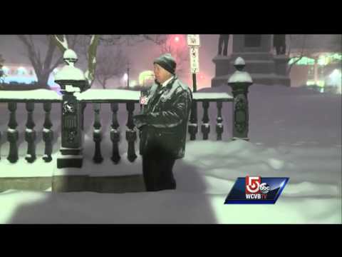 Light, fluffy snow blankets Fitchburg