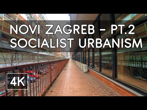 Walking Tour: Novi Zagreb, Croatia - Socialist Era (Pt. 2) - 4K UHD Virtual Travel