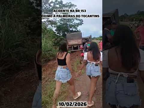 Acidente na BR 153, próximo à Palmeiras do Tocantins