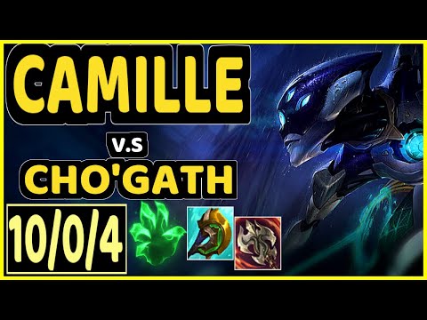 TAY (CAMILLE) vs CHO'GATH - 10/0/4 KDA TOP GAMEPLAY - BR Ranked GRANDMASTER