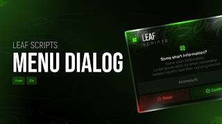 Menu Dialog