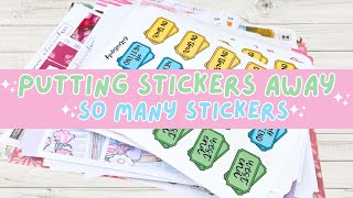 Sticker Organisation | Putting stickers away after a haul 📒