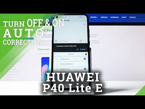 How to Select SwiftKey Autocorrection in HUAWEI P40 Lite E – Turn On Predicting Words