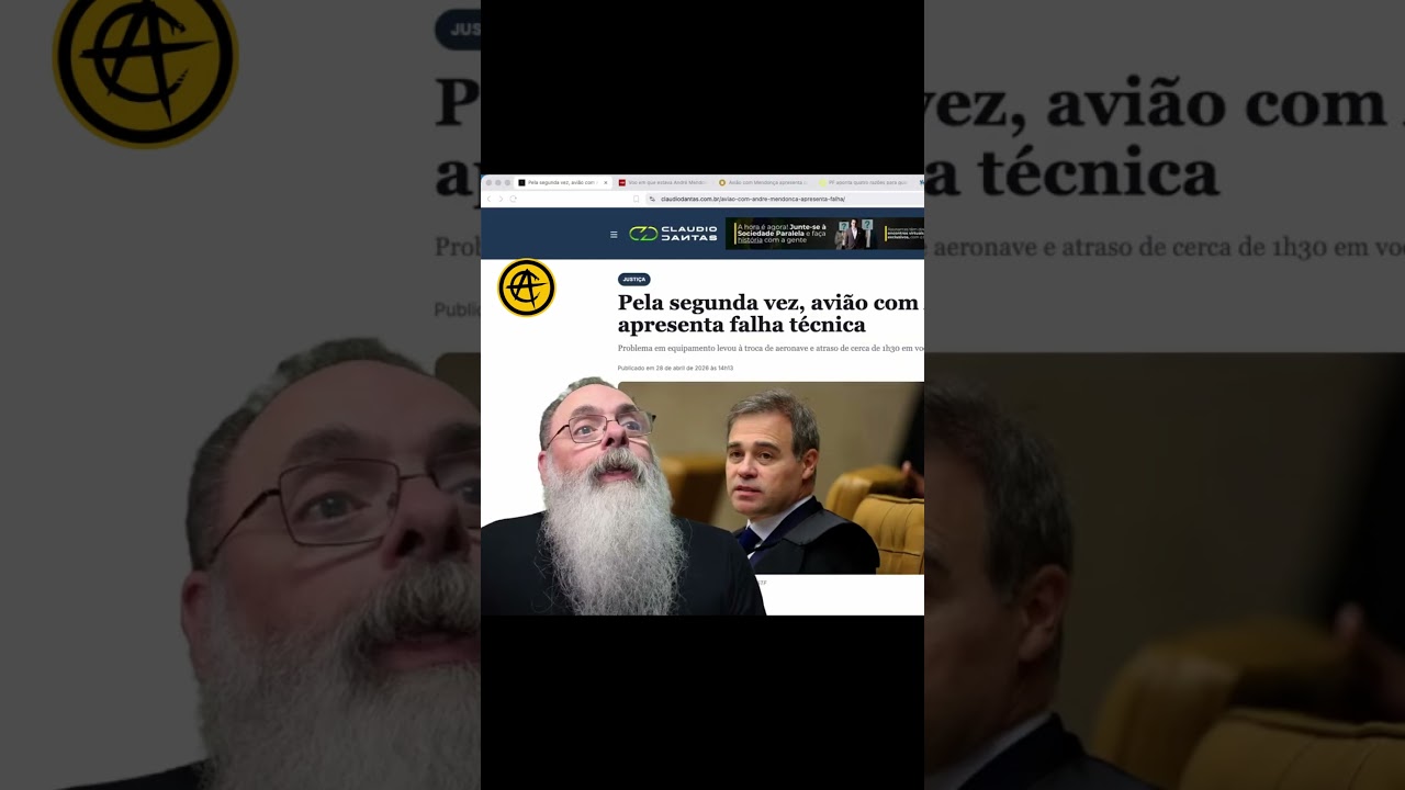 AVIAO que LEVAVA o MINISTRO ANDRÉ MENDONÇA tem FALHA TÉCNICA pela SEGUNDA VEZ em DOIS MESES