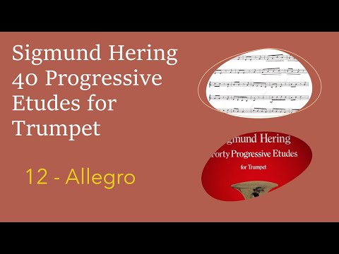 Sigmund Hering 40 Progressive Etudes for Trumpet - 12 Allegro