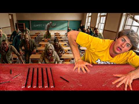 SOBREVIVI A UM ATAQUE ZUMBI NA ESCOLA!