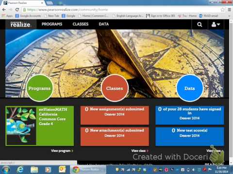 Parent Tutorial For Pearson Realize