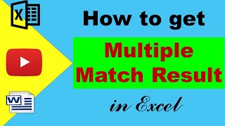 Download the video "How to get multiple match result in excel"