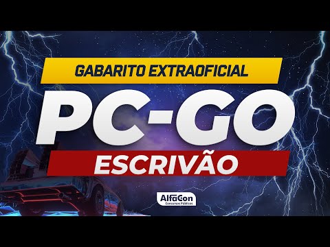 Concurso PC GO - Escrivão - Gabarito Extraoficial - AlfaCon