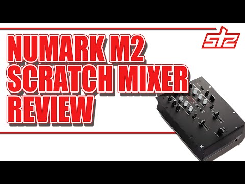Numark M2 - 2-Channel Scratch DJ Mixer, Rack Mountable with 3-Band EQ, Microphone Input and Replaceable Crossfader with Reverse and Slope Controls video review thumbnail