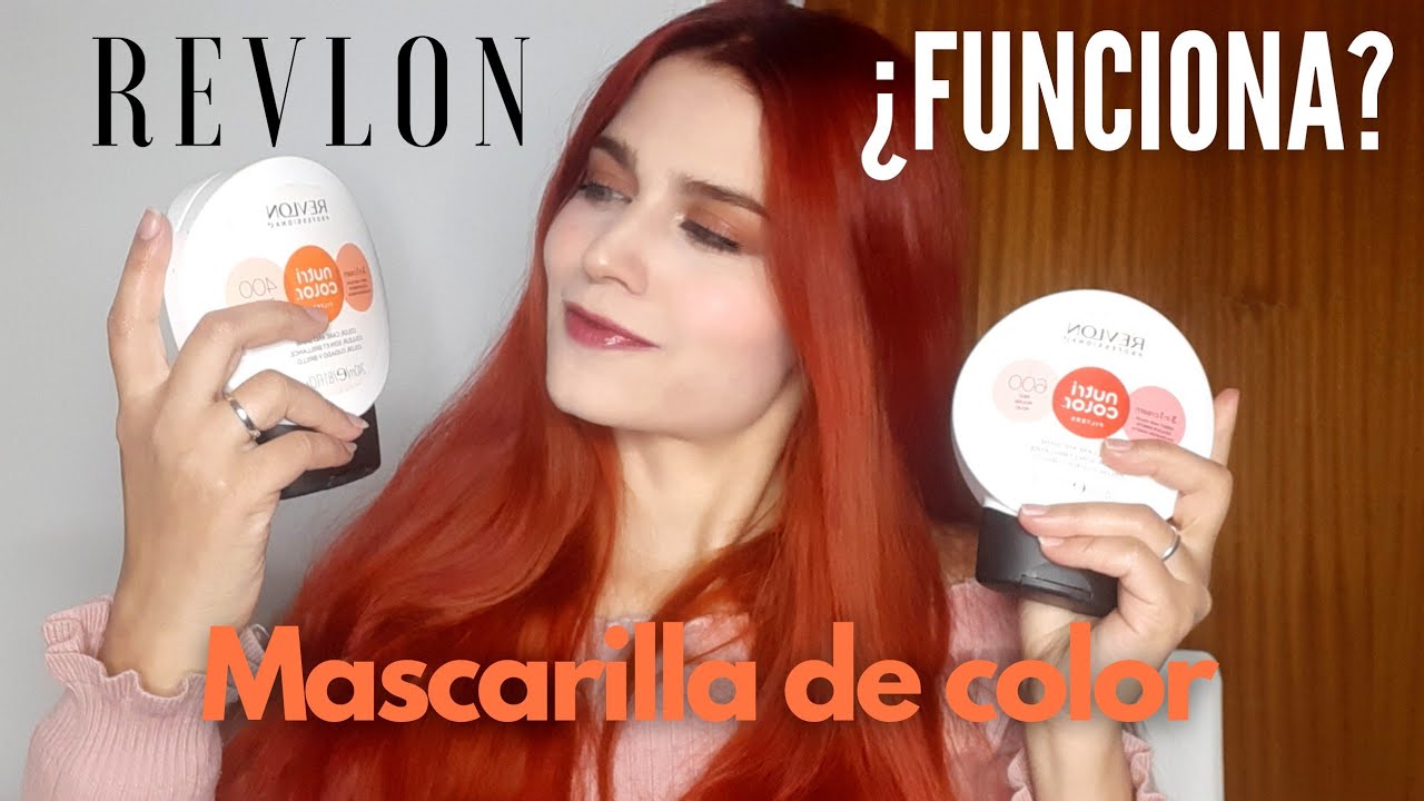 Probando Mascarilla de color Revlon|cabello cobre-Rojo| ¿funciona