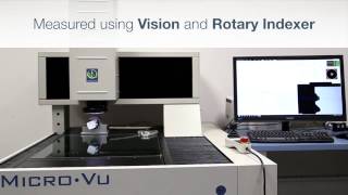 Micro Vu Measuring Parts for the Plastic Packaging Industry #132