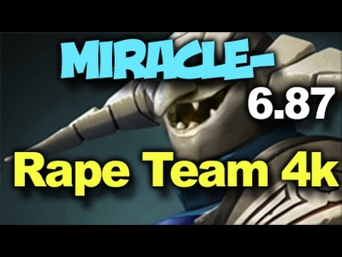 Miracle- 6.87 Sven - Rape Team 4k Rage Dota 2 Rank Match Gameplay