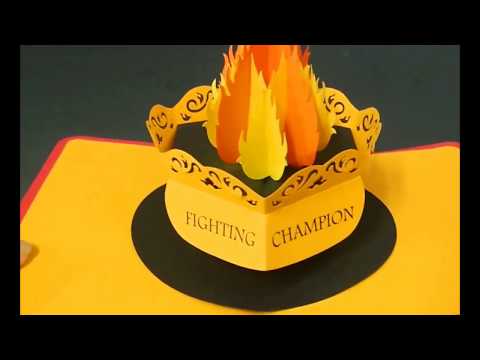 Pop up Fire torch Card