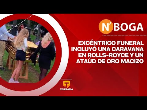 Excéntrico funeral incluyó una caravana en Rolls-Royce y un ataúd de oro macizo