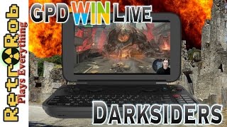 GPD WIN: Darksiders running on Windows 10 Handheld